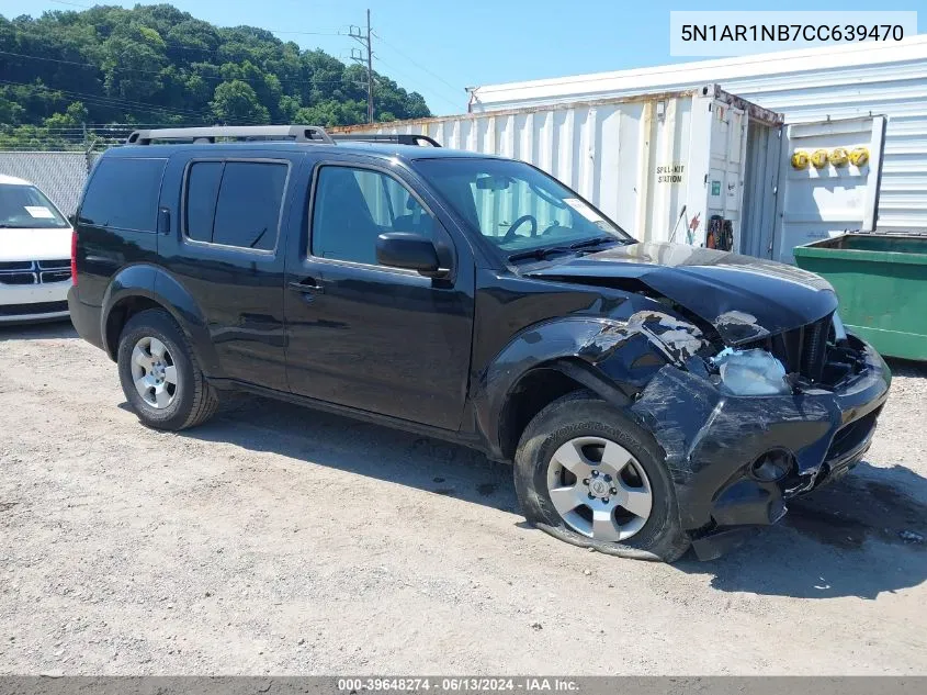 2012 Nissan Pathfinder S VIN: 5N1AR1NB7CC639470 Lot: 39648274