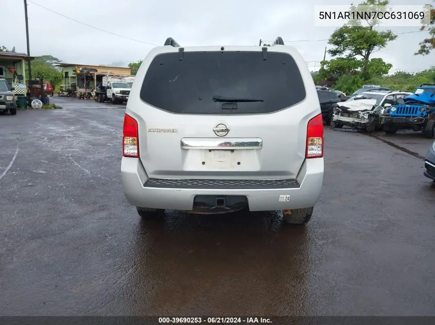 5N1AR1NN7CC631069 2012 Nissan Pathfinder S