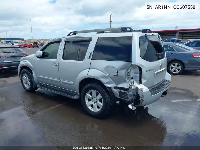 2012 Nissan Pathfinder Sv VIN: 5N1AR1NN1CC607558 Lot: 39839685