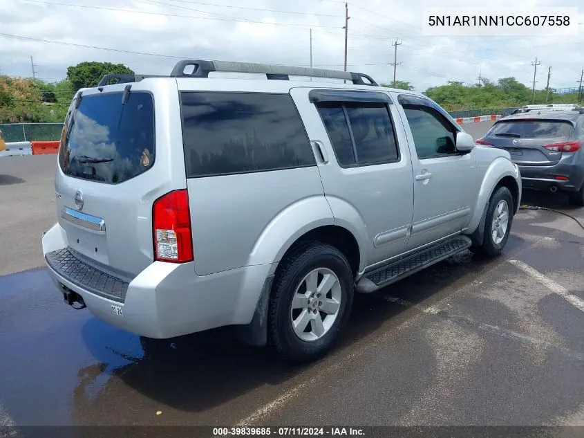 2012 Nissan Pathfinder Sv VIN: 5N1AR1NN1CC607558 Lot: 39839685