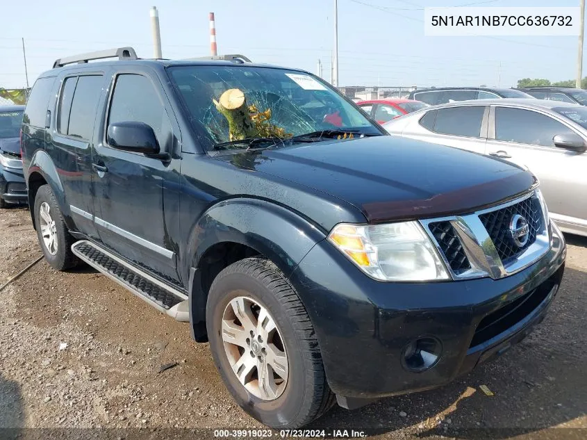 2012 Nissan Pathfinder Silver VIN: 5N1AR1NB7CC636732 Lot: 39919023