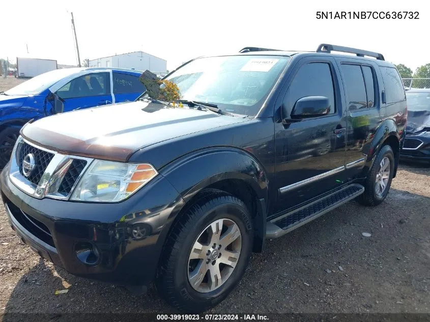 2012 Nissan Pathfinder Silver VIN: 5N1AR1NB7CC636732 Lot: 39919023