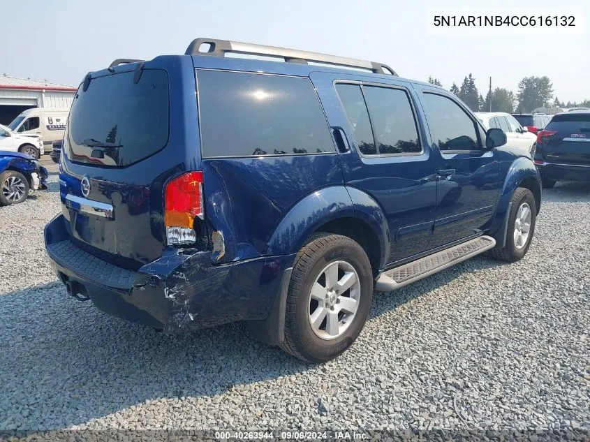 5N1AR1NB4CC616132 2012 Nissan Pathfinder Sv