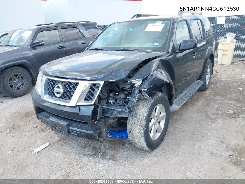 2012 Nissan Pathfinder Sv VIN: 5N1AR1NN4CC612530 Lot: 40281369