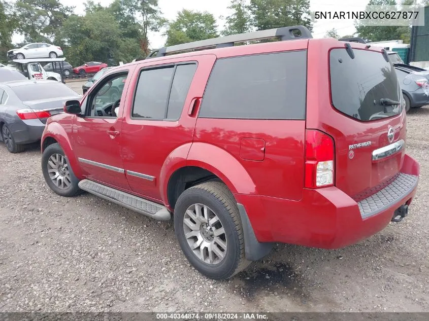 2012 Nissan Pathfinder Le VIN: 5N1AR1NBXCC627877 Lot: 40344874