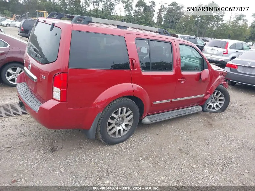 2012 Nissan Pathfinder Le VIN: 5N1AR1NBXCC627877 Lot: 40344874