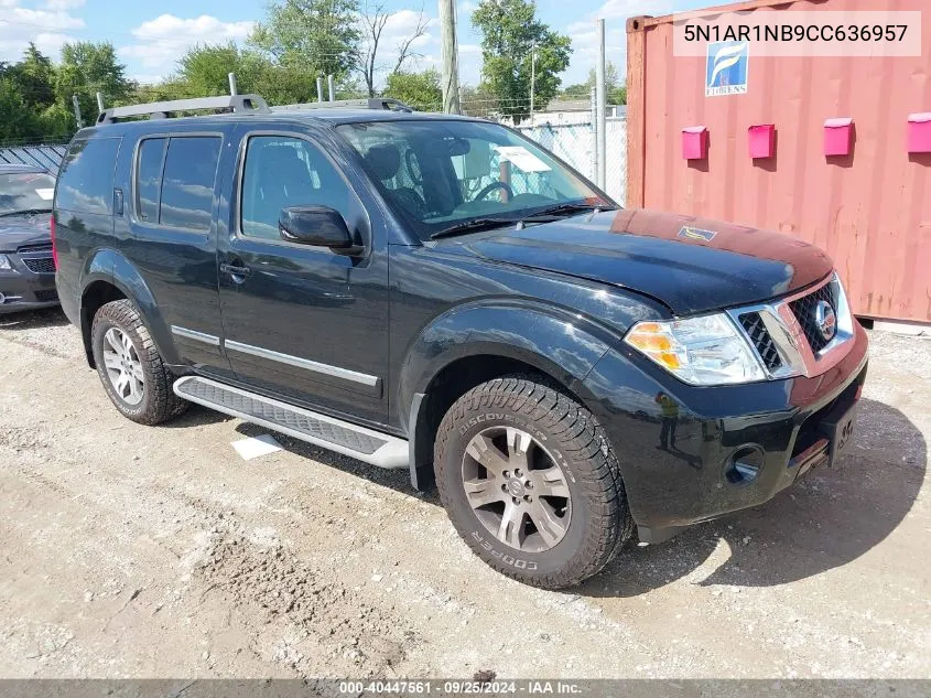 2012 Nissan Pathfinder Silver VIN: 5N1AR1NB9CC636957 Lot: 40447561