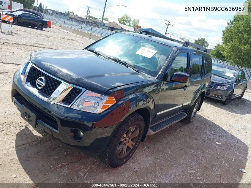 2012 Nissan Pathfinder Silver VIN: 5N1AR1NB9CC636957 Lot: 40447561