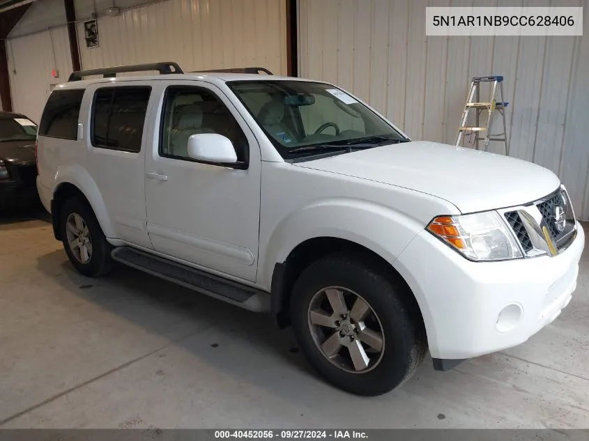 2012 Nissan Pathfinder Sv VIN: 5N1AR1NB9CC628406 Lot: 40452056