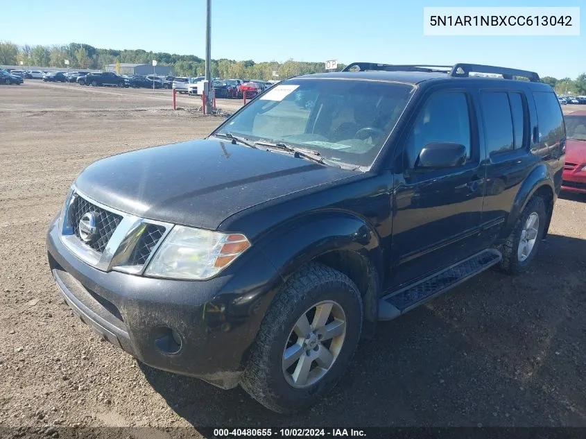 2012 Nissan Pathfinder Sv VIN: 5N1AR1NBXCC613042 Lot: 40480655