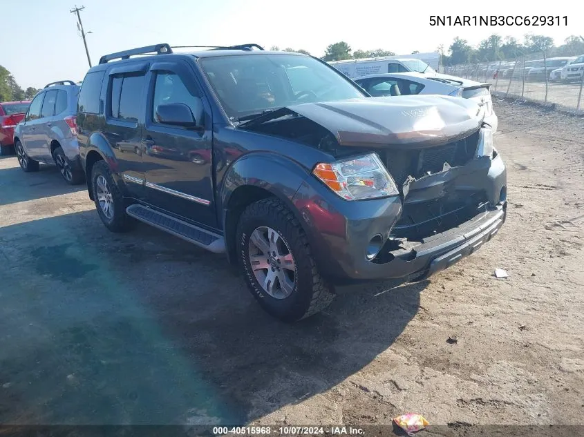 2012 Nissan Pathfinder Silver VIN: 5N1AR1NB3CC629311 Lot: 40515968