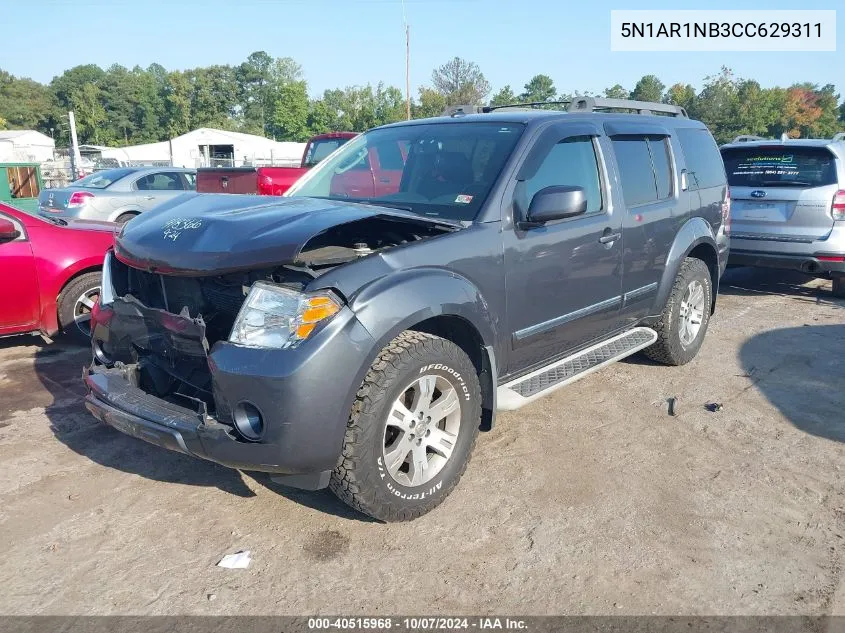 2012 Nissan Pathfinder Silver VIN: 5N1AR1NB3CC629311 Lot: 40515968