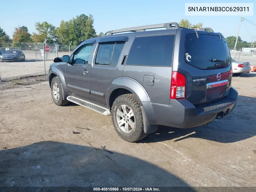 2012 Nissan Pathfinder Silver VIN: 5N1AR1NB3CC629311 Lot: 40515968