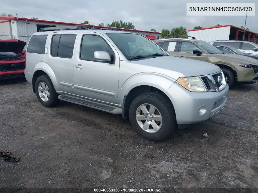 2012 Nissan Pathfinder Sv VIN: 5N1AR1NN4CC606470 Lot: 40553330