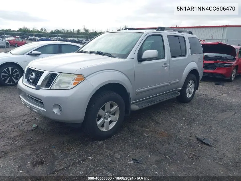 2012 Nissan Pathfinder Sv VIN: 5N1AR1NN4CC606470 Lot: 40553330