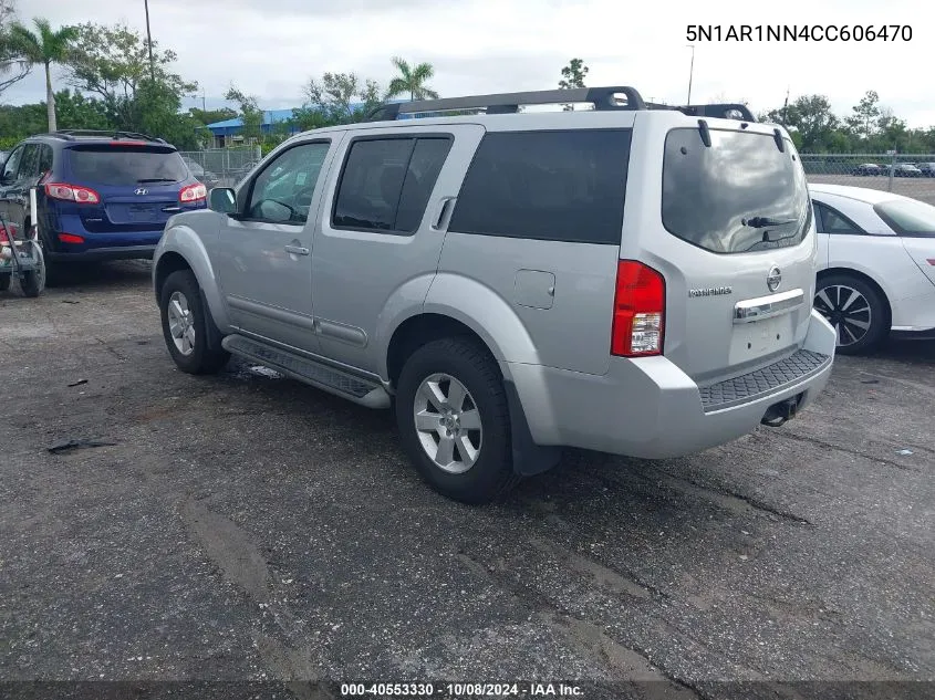 2012 Nissan Pathfinder Sv VIN: 5N1AR1NN4CC606470 Lot: 40553330