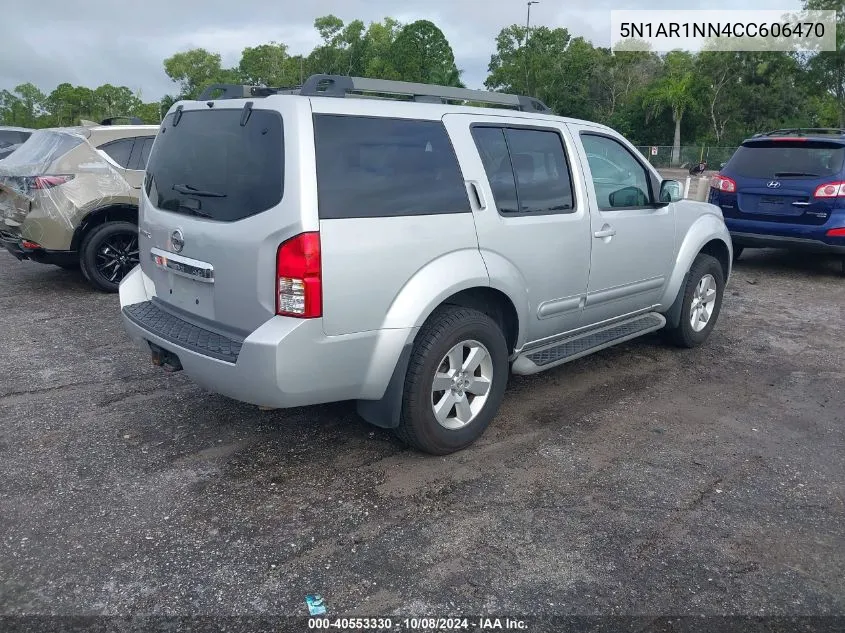 2012 Nissan Pathfinder Sv VIN: 5N1AR1NN4CC606470 Lot: 40553330