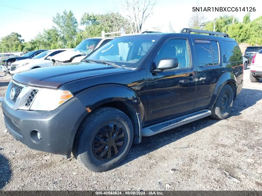 2012 Nissan Pathfinder VIN: 5N1AR1NBXCC614126 Lot: 40553624