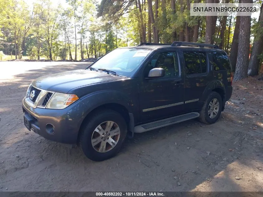 2012 Nissan Pathfinder Silver VIN: 5N1AR1NB9CC622623 Lot: 40592202