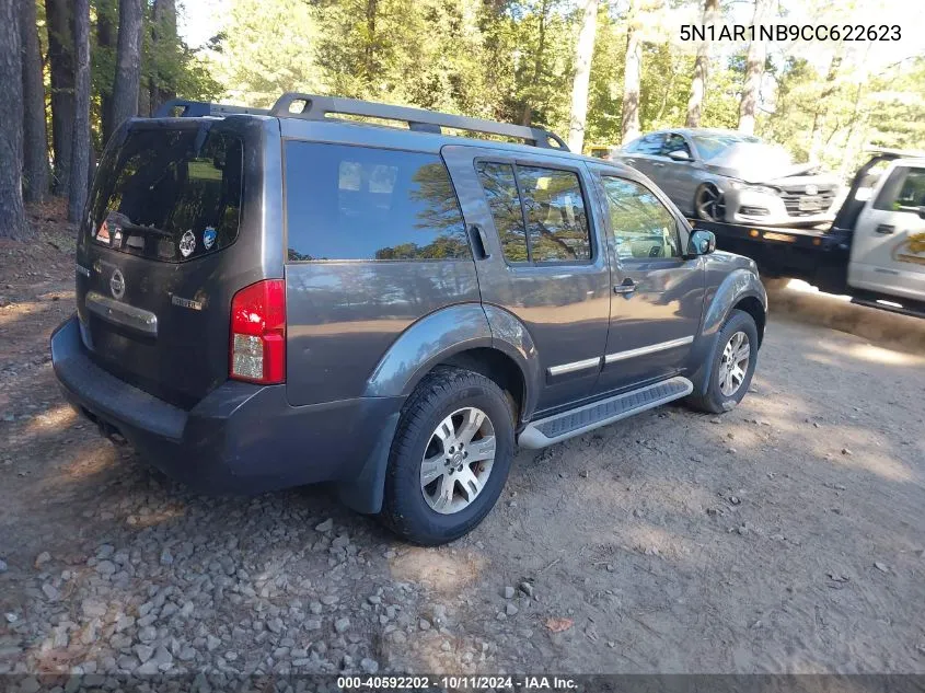 2012 Nissan Pathfinder Silver VIN: 5N1AR1NB9CC622623 Lot: 40592202