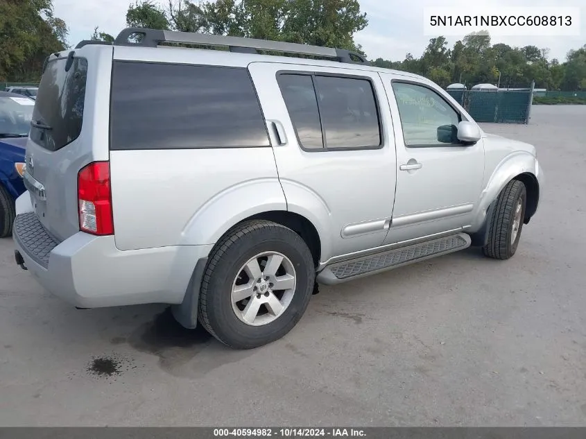 2012 Nissan Pathfinder S/Le/Se VIN: 5N1AR1NBXCC608813 Lot: 40594982