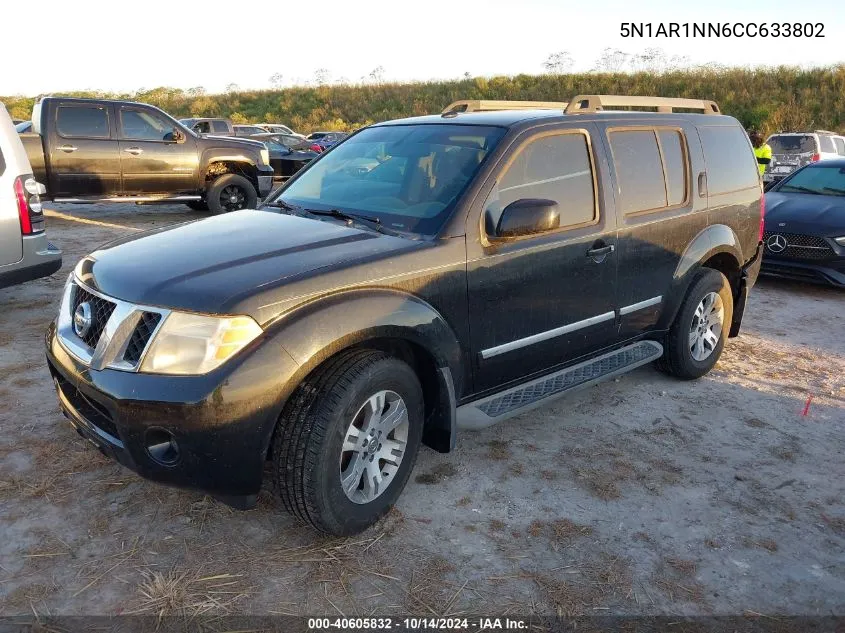 2012 Nissan Pathfinder S/Le/Se VIN: 5N1AR1NN6CC633802 Lot: 40605832