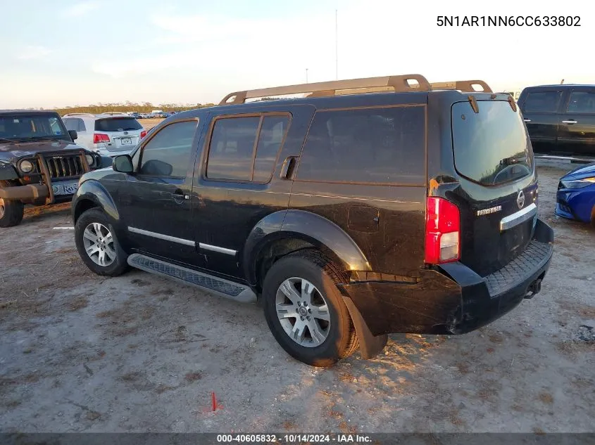 2012 Nissan Pathfinder S/Le/Se VIN: 5N1AR1NN6CC633802 Lot: 40605832