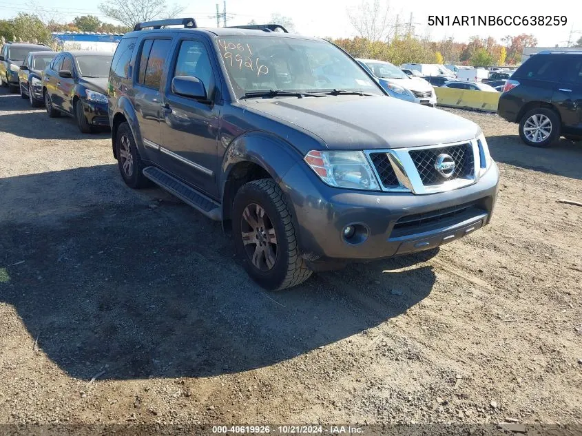 2012 Nissan Pathfinder Silver VIN: 5N1AR1NB6CC638259 Lot: 40619926