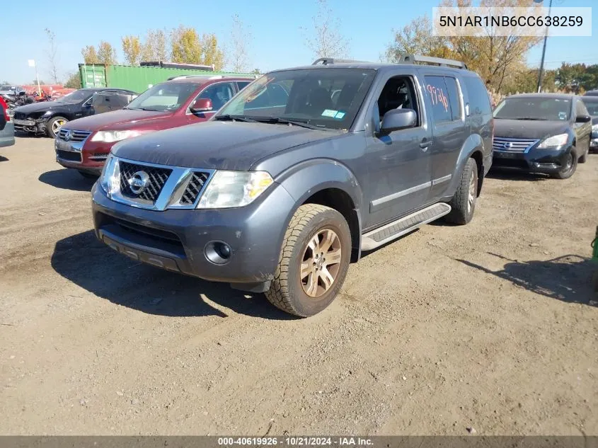 2012 Nissan Pathfinder Silver VIN: 5N1AR1NB6CC638259 Lot: 40619926