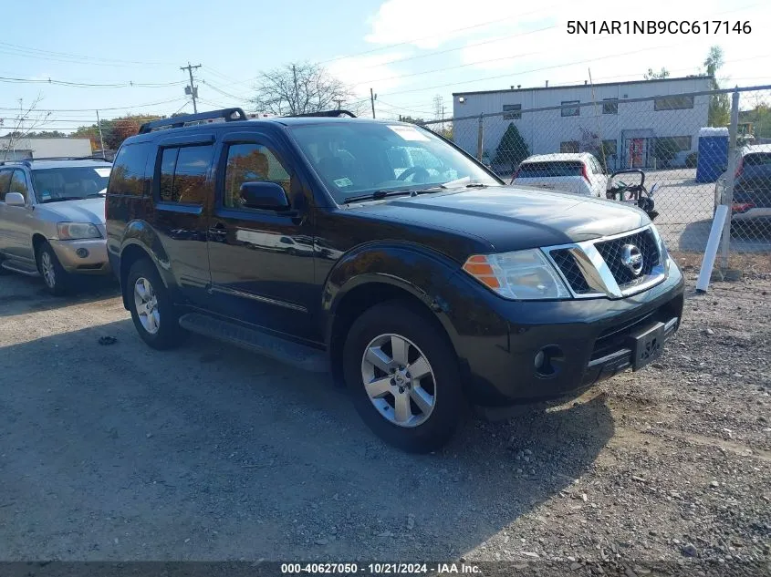 2012 Nissan Pathfinder Sv VIN: 5N1AR1NB9CC617146 Lot: 40627050