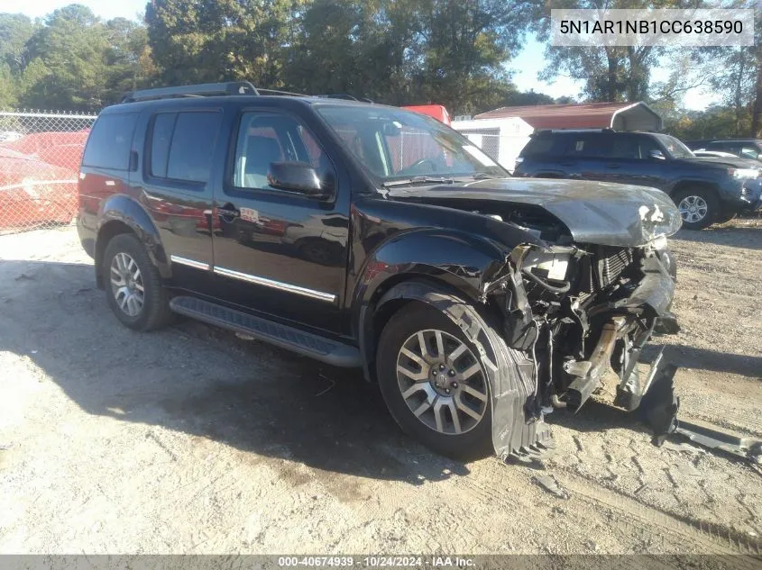 2012 Nissan Pathfinder Le VIN: 5N1AR1NB1CC638590 Lot: 40674939