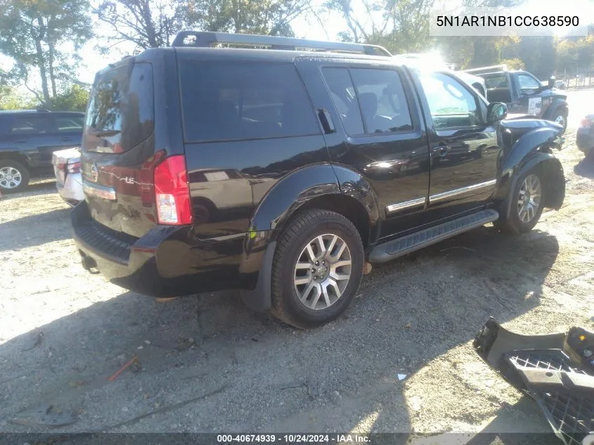 2012 Nissan Pathfinder Le VIN: 5N1AR1NB1CC638590 Lot: 40674939