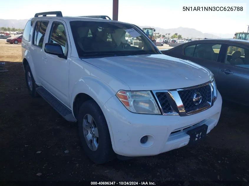 2012 Nissan Pathfinder S VIN: 5N1AR1NN3CC626788 Lot: 40696347