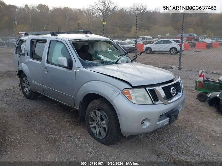 2012 Nissan Pathfinder Silver VIN: 5N1AR1NB0CC637463 Lot: 40730107