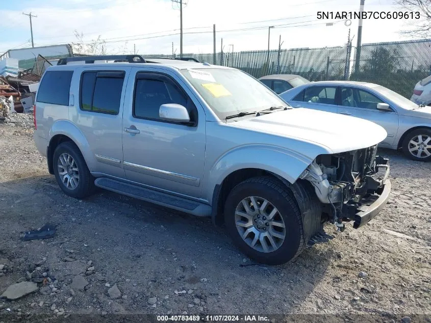 2012 Nissan Pathfinder Le VIN: 5N1AR1NB7CC609613 Lot: 40783489