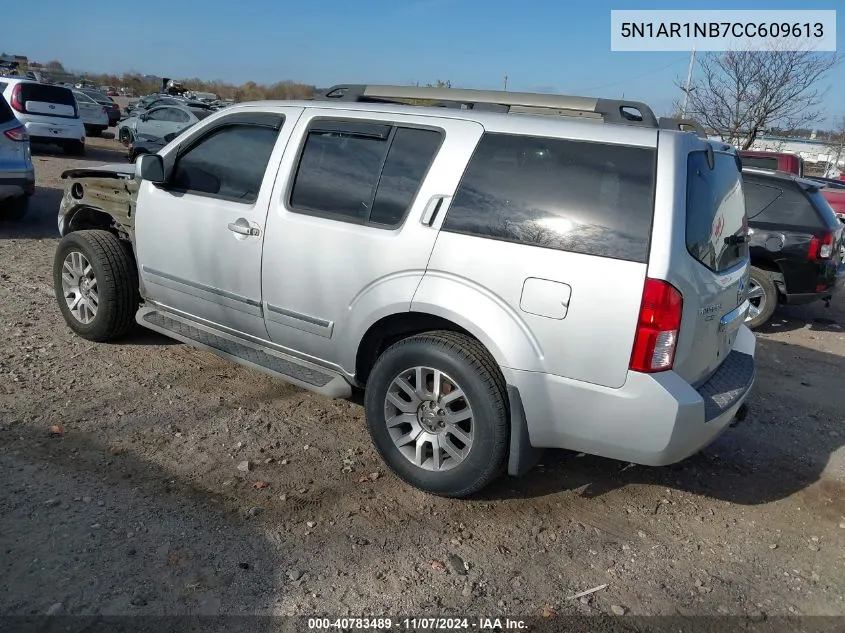 2012 Nissan Pathfinder Le VIN: 5N1AR1NB7CC609613 Lot: 40783489