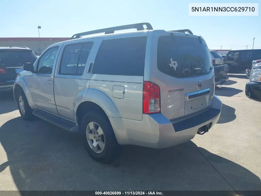 2012 Nissan Pathfinder S VIN: 5N1AR1NN3CC629710 Lot: 40826699