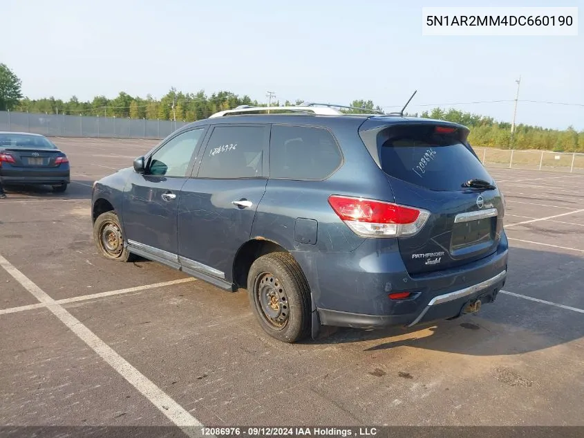 2013 Nissan Pathfinder VIN: 5N1AR2MM4DC660190 Lot: 12086976