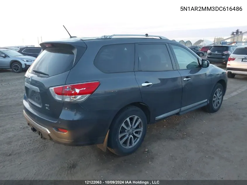 2013 Nissan Pathfinder VIN: 5N1AR2MM3DC616486 Lot: 12122063