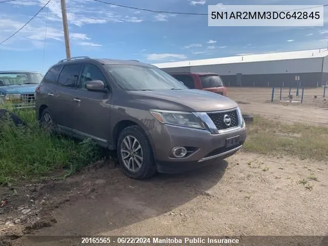 2013 Nissan Pathfinder Sl VIN: 5N1AR2MM3DC642845 Lot: 20165565