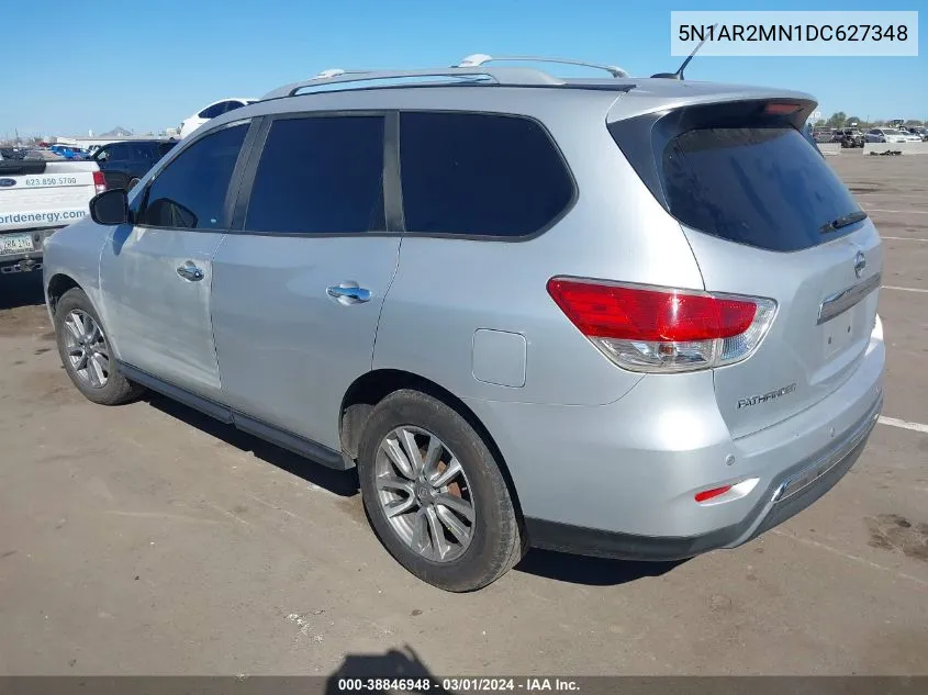 2013 Nissan Pathfinder Sv VIN: 5N1AR2MN1DC627348 Lot: 40151386