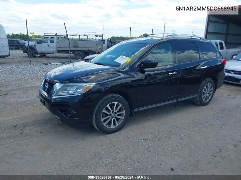 2013 Nissan Pathfinder Sv VIN: 5N1AR2MM5DC668945 Lot: 39526767