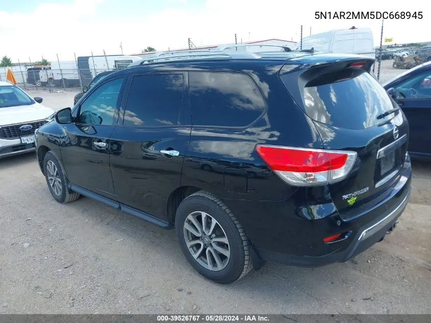 2013 Nissan Pathfinder Sv VIN: 5N1AR2MM5DC668945 Lot: 39526767