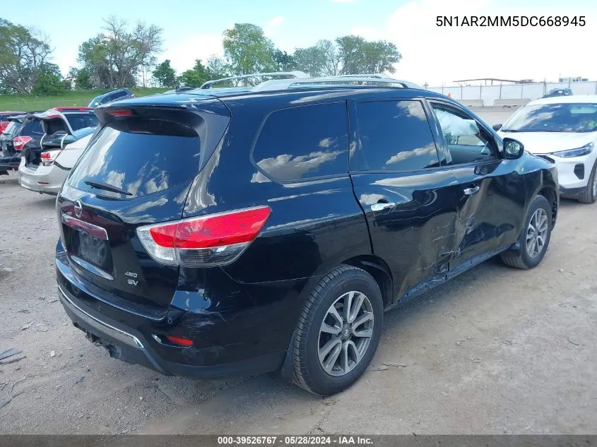 5N1AR2MM5DC668945 2013 Nissan Pathfinder Sv