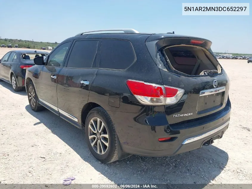 2013 Nissan Pathfinder Sl VIN: 5N1AR2MN3DC652297 Lot: 39592602