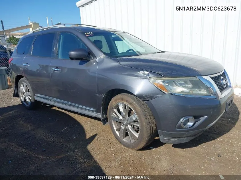 5N1AR2MM3DC623678 2013 Nissan Pathfinder Platinum