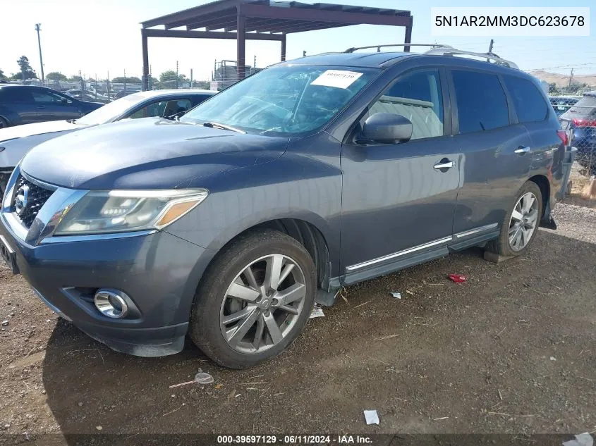 2013 Nissan Pathfinder Platinum VIN: 5N1AR2MM3DC623678 Lot: 39597129