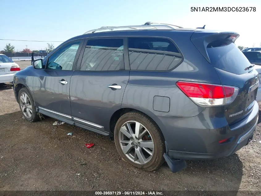 2013 Nissan Pathfinder Platinum VIN: 5N1AR2MM3DC623678 Lot: 39597129