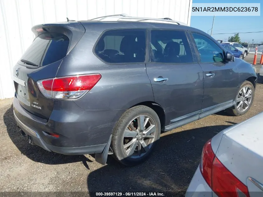 5N1AR2MM3DC623678 2013 Nissan Pathfinder Platinum