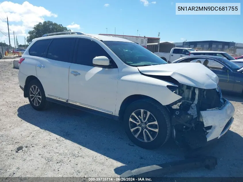 2013 Nissan Pathfinder Sl VIN: 5N1AR2MN9DC681755 Lot: 39735714